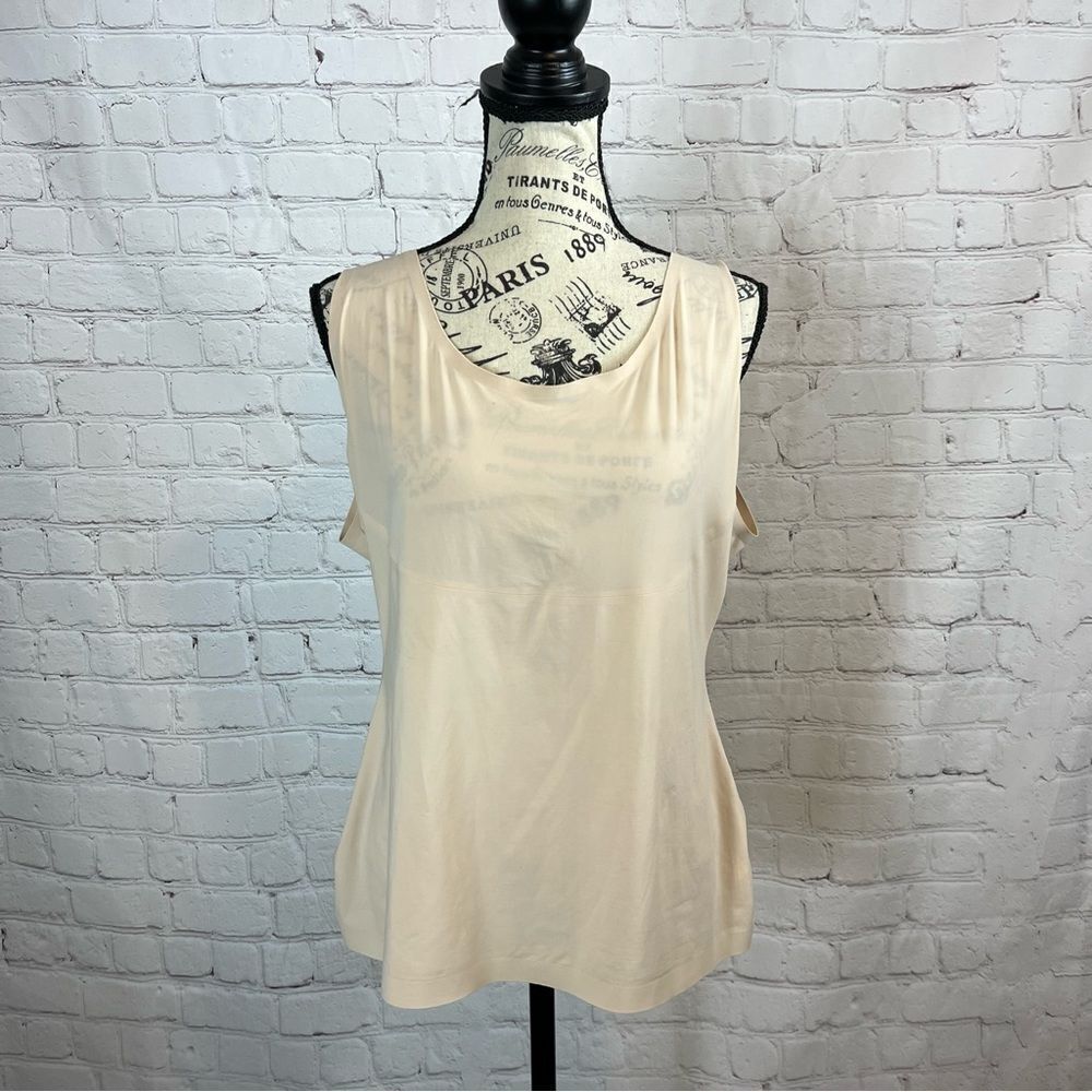Spanx Plus size Under Shirt Cream/Tan size 1X